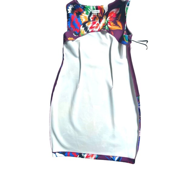 Calvin Klein Womens Floral Sleeveless Dress Size 14 - Picture 9 of 10
